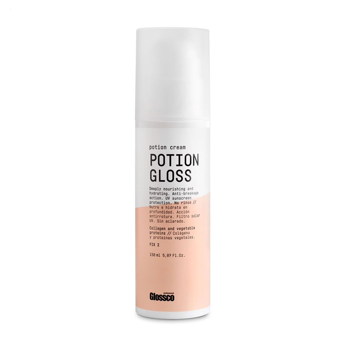 Текстурувальний крем для укладання волосся Glossco Professional Potion Gloss фіксація 2 (легка), 150 мл